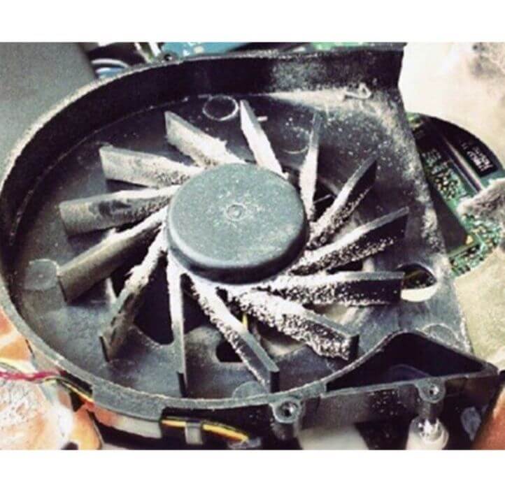 cleaning computer fans